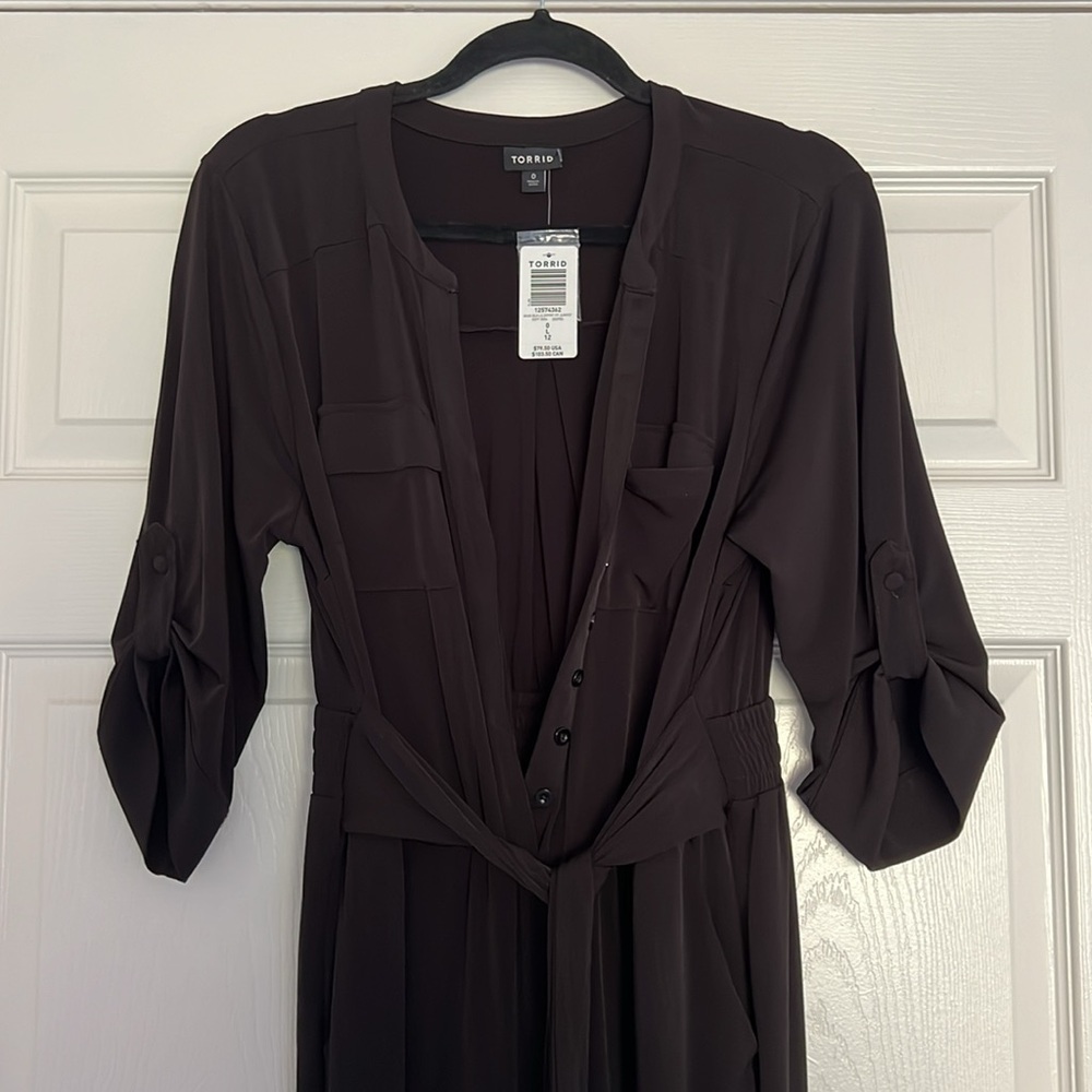 Torrid black jumpsuit size 0